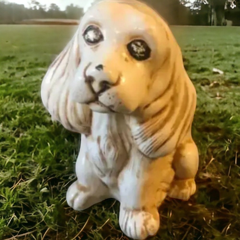 Vintage Holland Mold Dog Figure, Ceramic Cocker Spaniel MCM Midcentury Puppy
